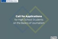 Call for Applications: Basic Journalism Training for High School Students