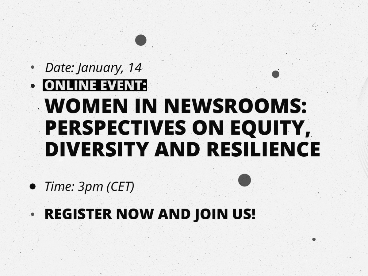 Platform B – Women in Newsrooms: Perspectives on Equity, Diversity and Resilience
