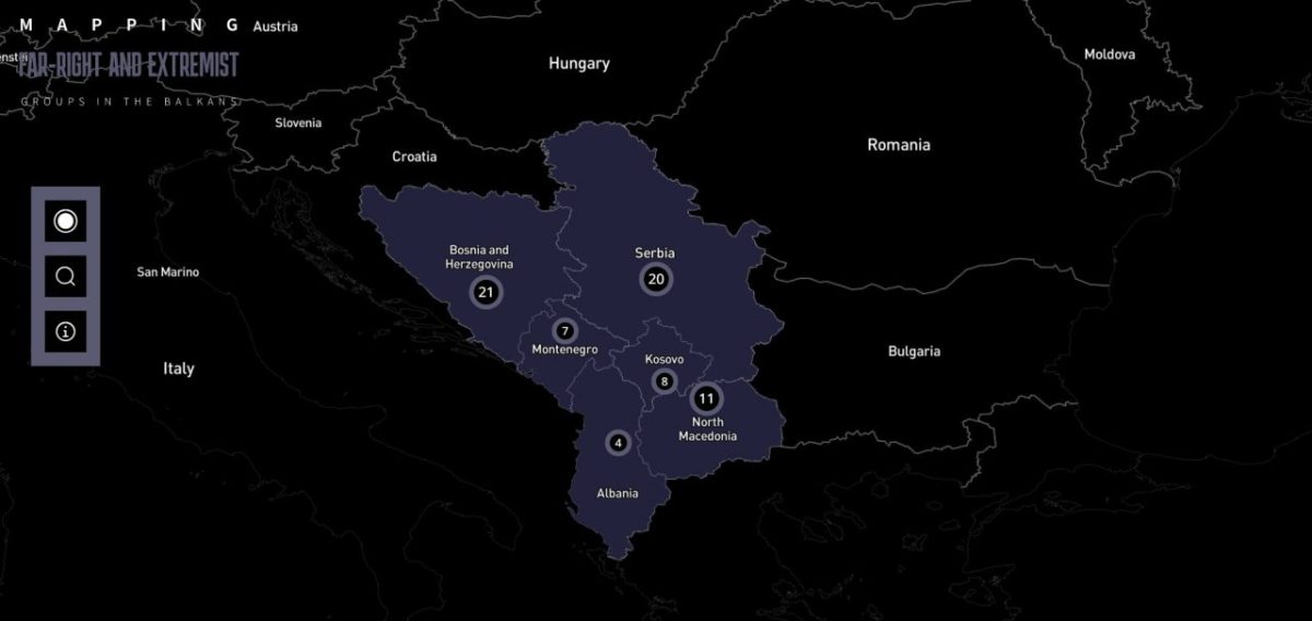BIRN Launches Interactive Map of Far-Right and Extremist Groups
