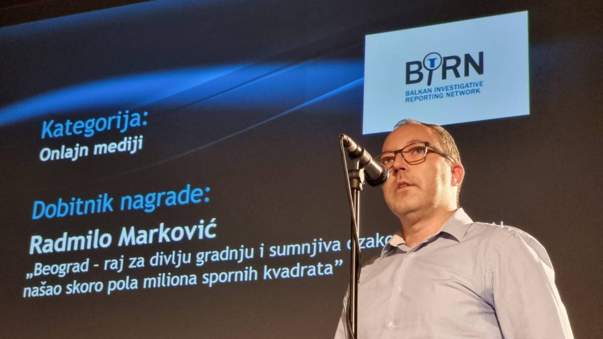 BIRN Serbia Journalist Radmilo Markovic Wins Investigative Award