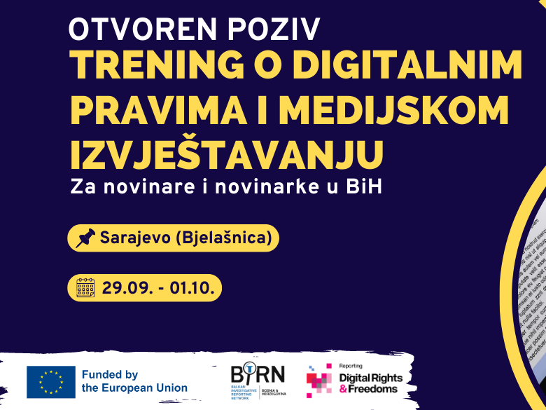 Digital Rights Training for Bosnian Journalists: Applications Open