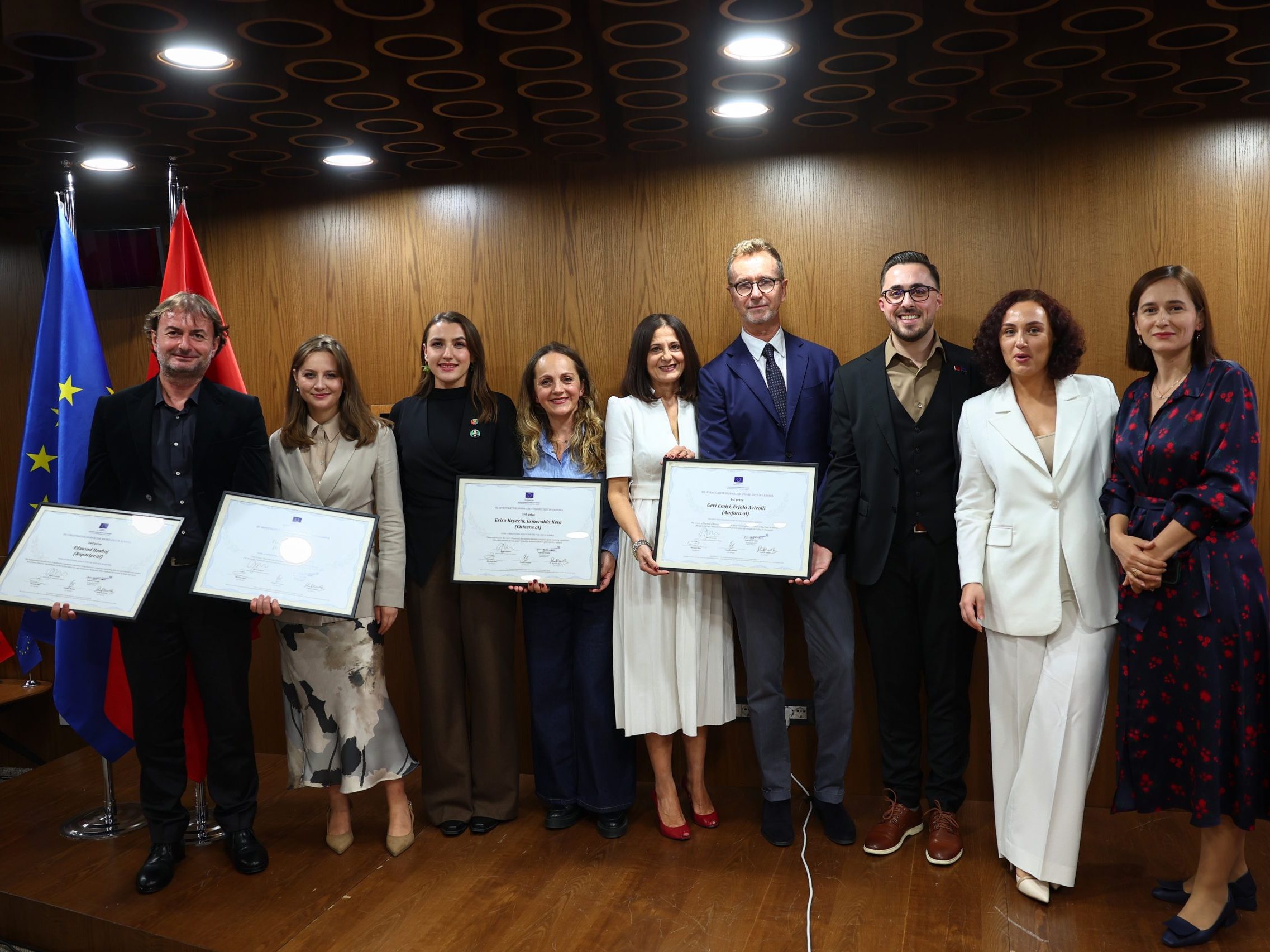 BIRN Albania Journalists Win EU Award for Investigative Journalism 2025
