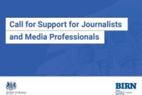 Call for Support for Journalists and Media Professionals: MIDWatch Fellowship
