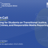 Training for students on Transitional Justice, war crimes, and responsible media reporting